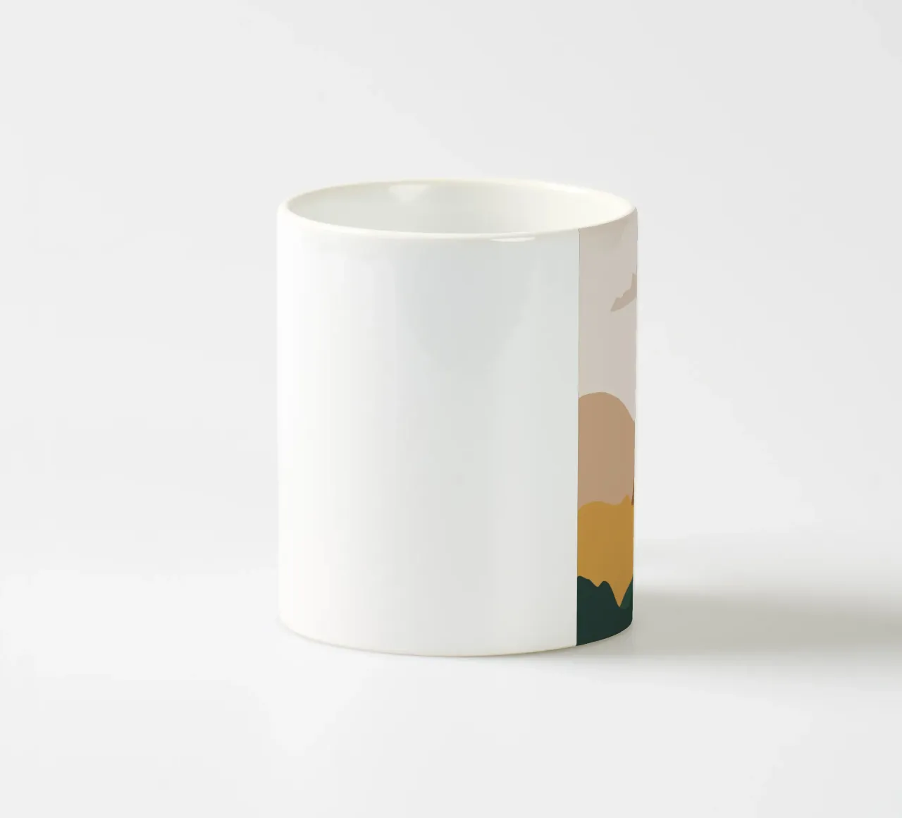 Paesaggio di metà secolo tazza in ceramica da IamHomeStudio