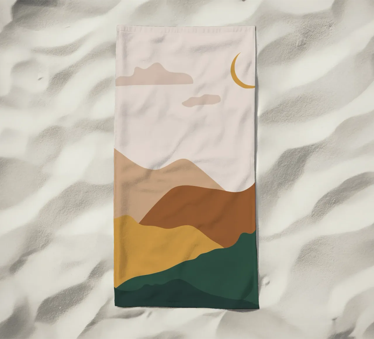Paesaggio di metà secolo telo mare da IamHomeStudio