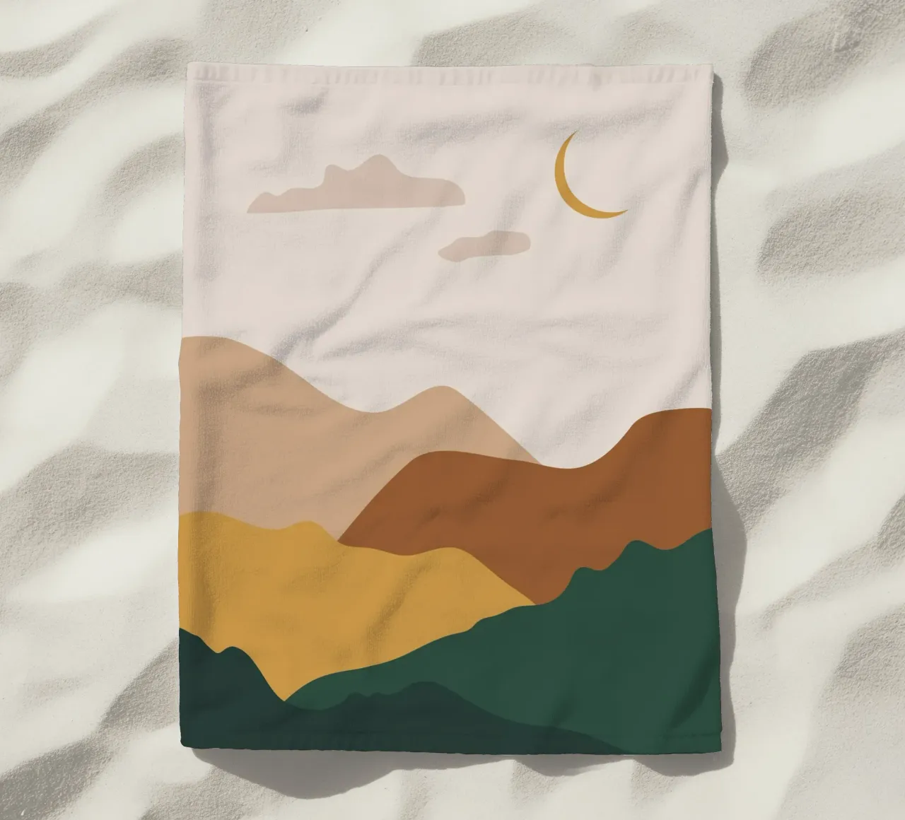 Paesaggio di metà secolo telo mare da IamHomeStudio
