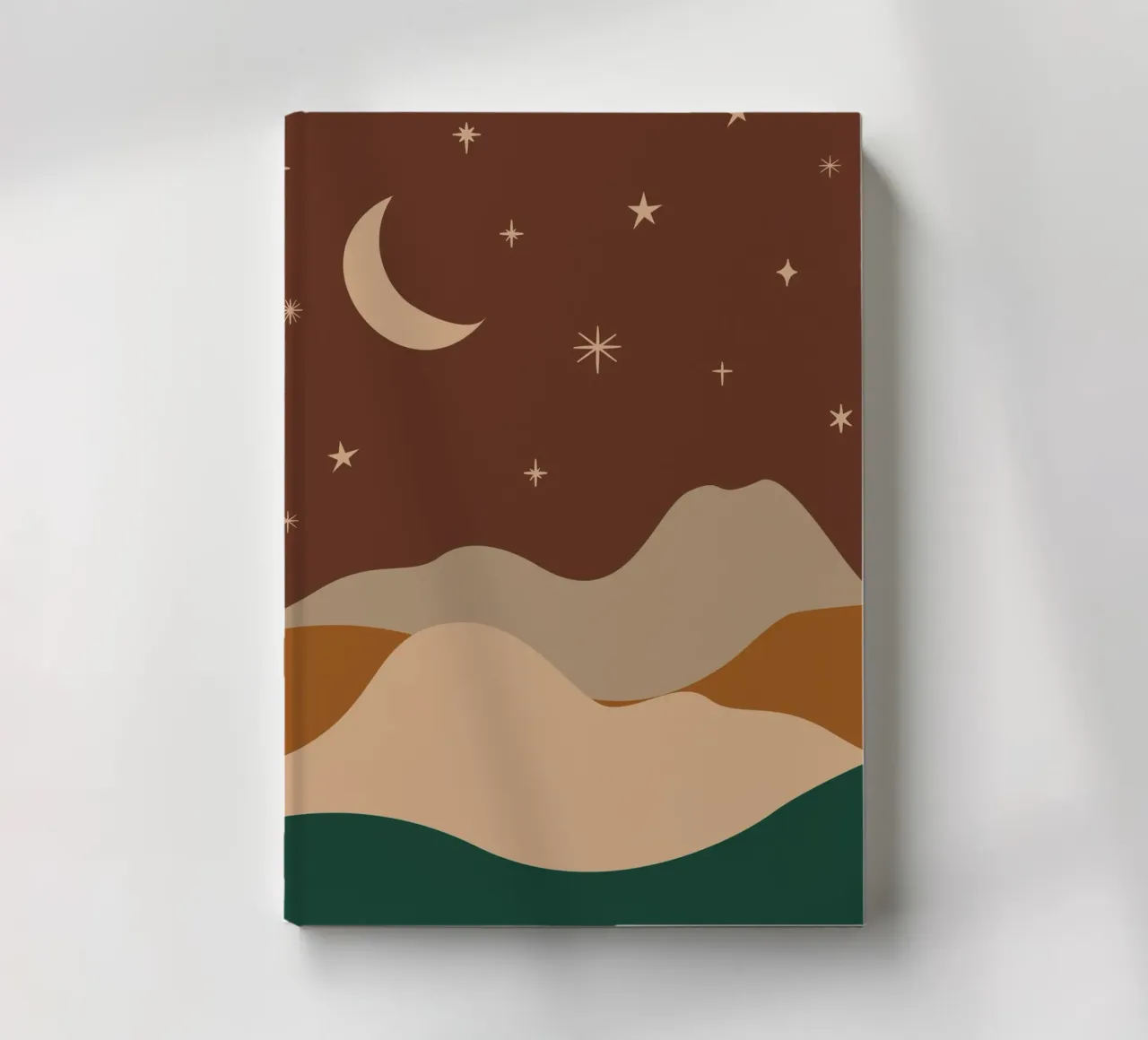 Paesaggio notturno Boho diario da IamHomeStudio