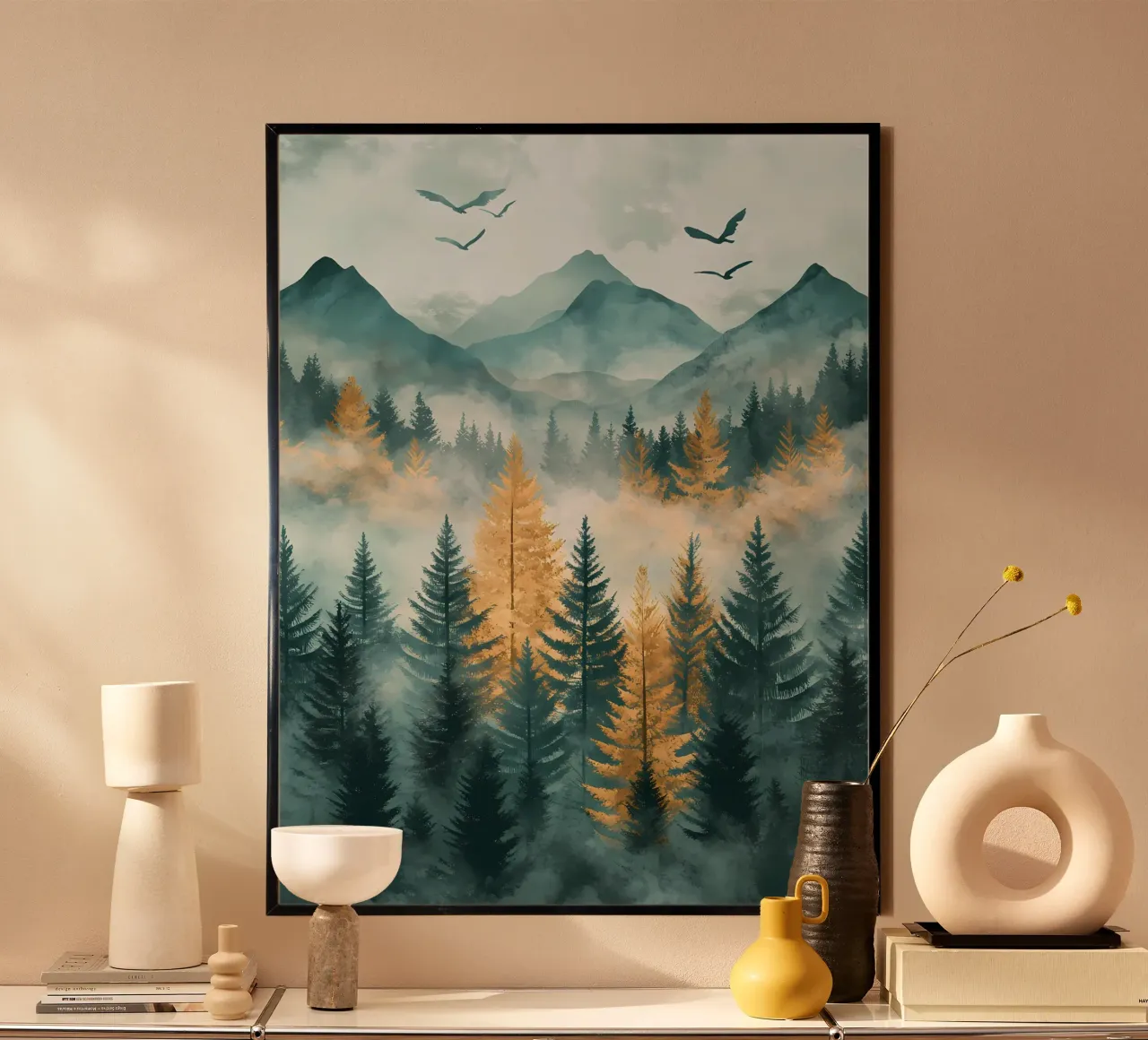 Natura selvaggia poster con telaio in plastica da IamHomeStudio