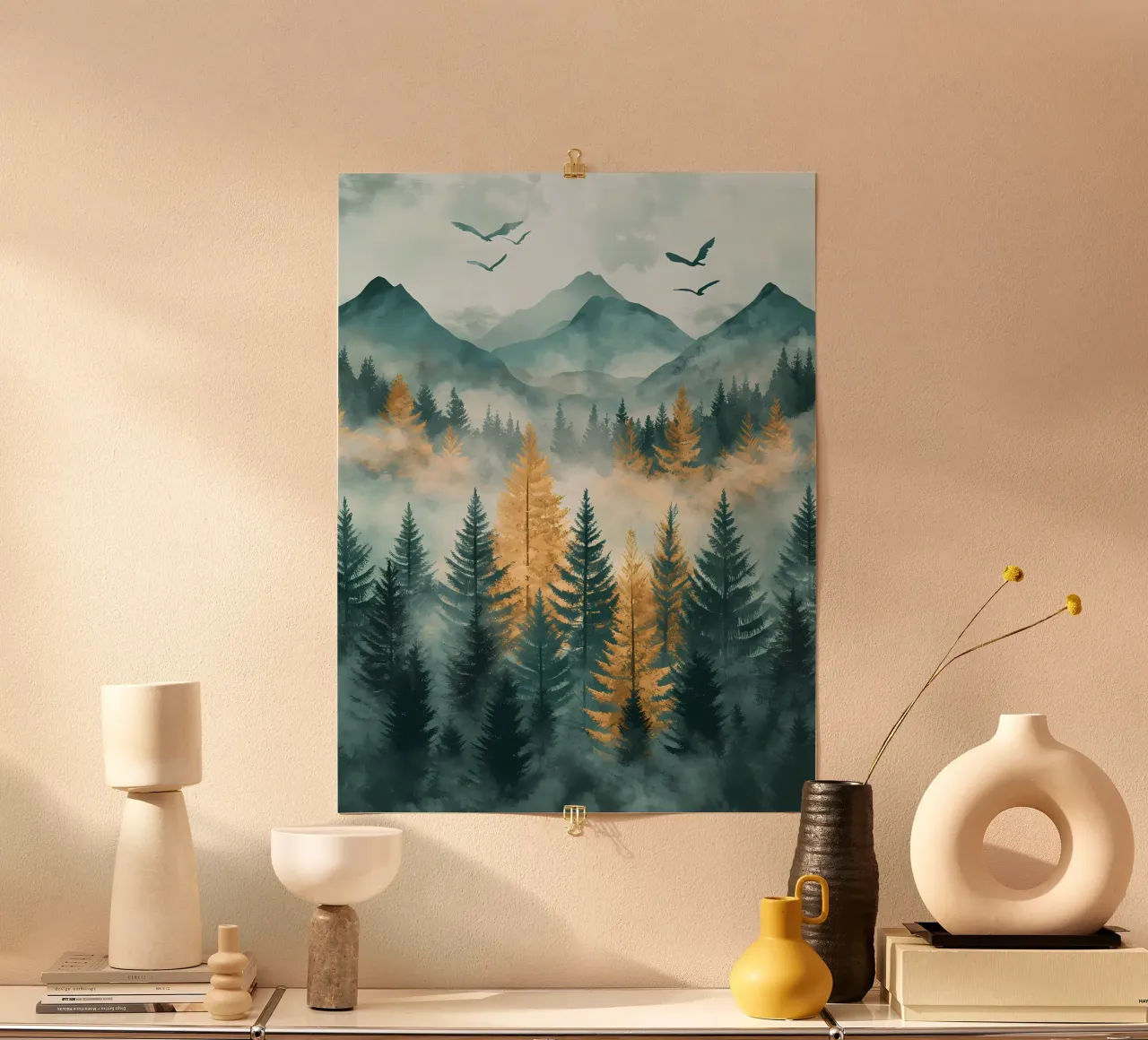 Natura selvaggia poster con telaio in plastica da IamHomeStudio