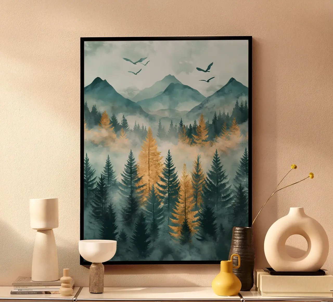 Natura selvaggia poster con telaio in plastica da IamHomeStudio