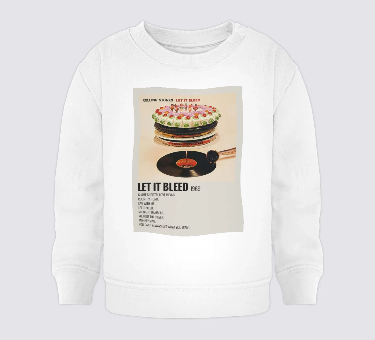 LET IT BLEED 1969 felpa neonato da SoundStudio