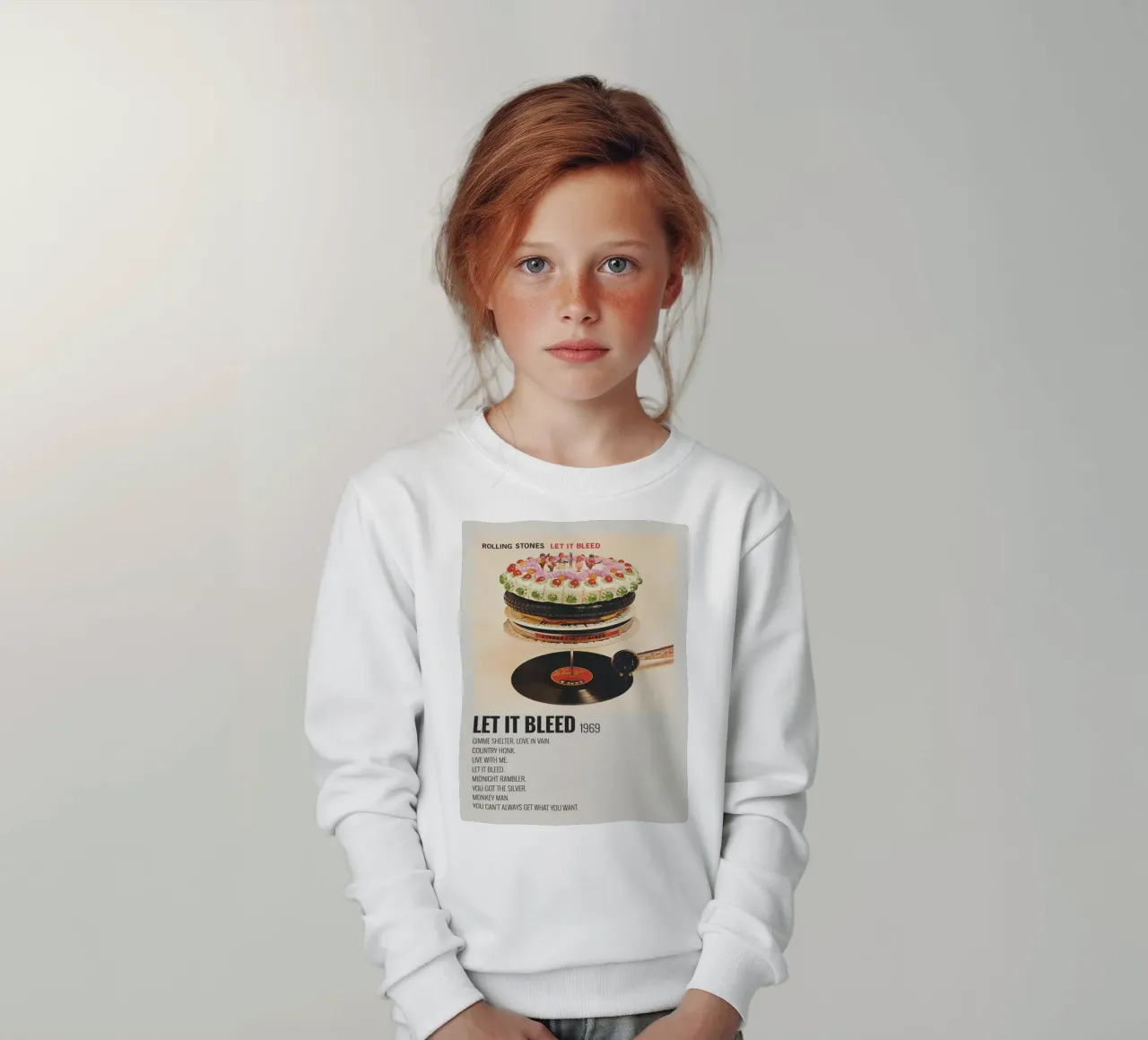 LET IT BLEED 1969 felpa bambino da SoundStudio