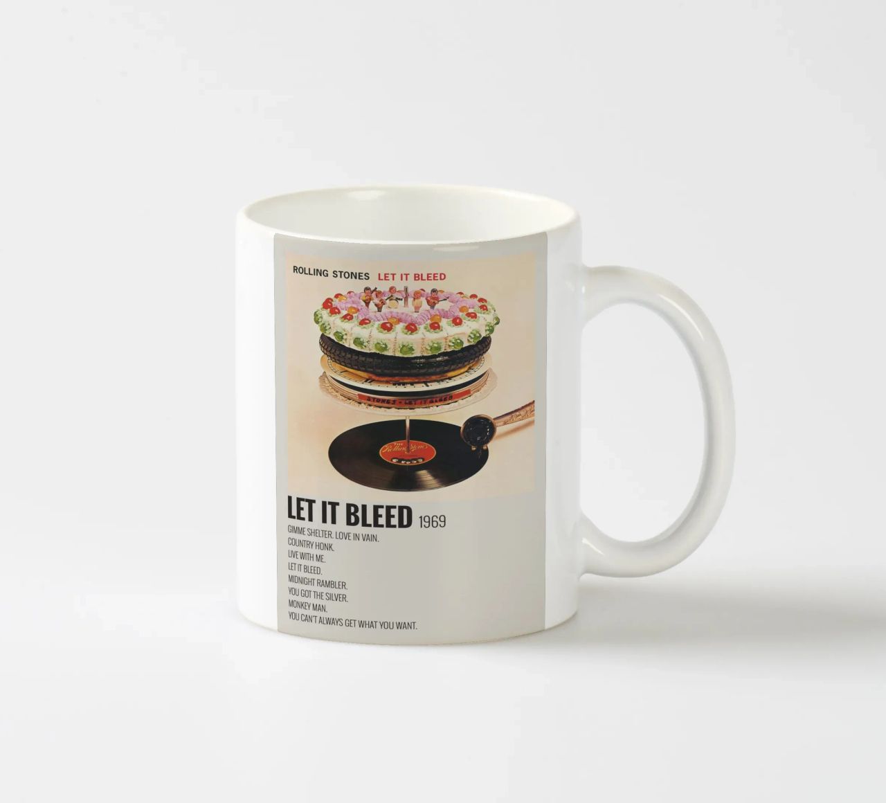 LET IT BLEED 1969 tazza in ceramica da SoundStudio