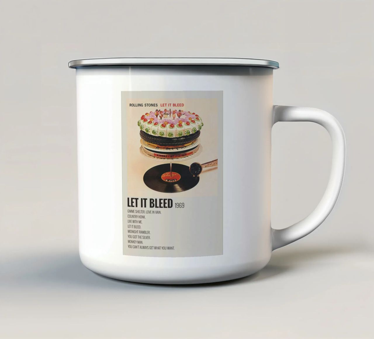 LET IT BLEED 1969 tazza in smalto da SoundStudio