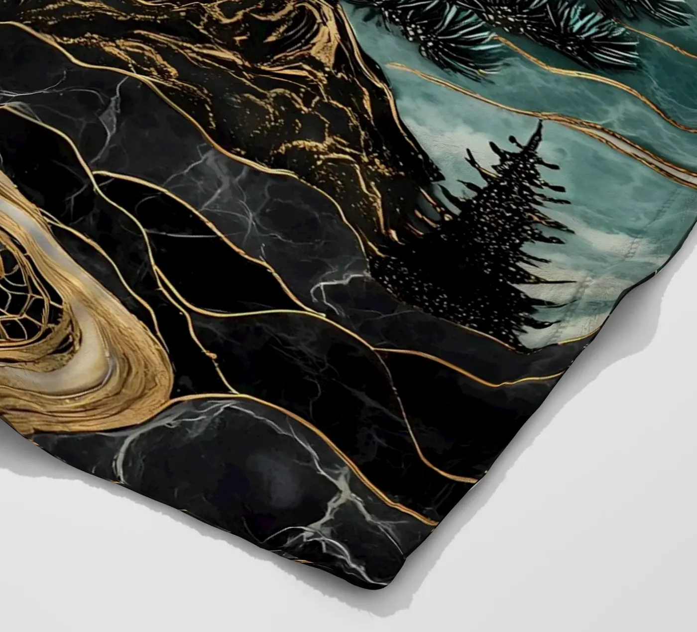 Harmony Tree fleece blanket by IamHomeStudio