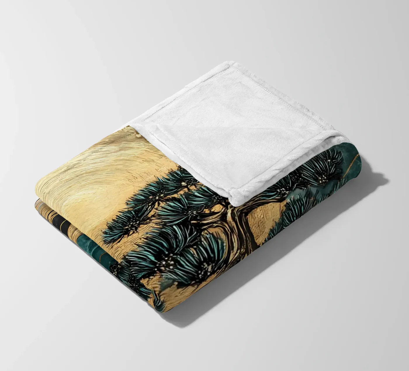 Harmony Tree fleece blanket by IamHomeStudio