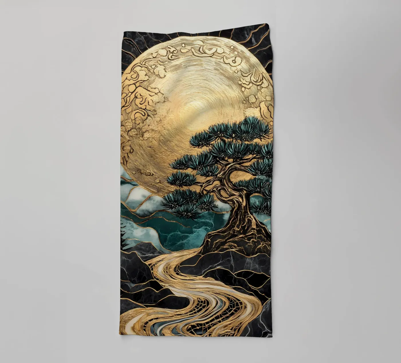 Harmonieboom badhanddoek van IamHomeStudio