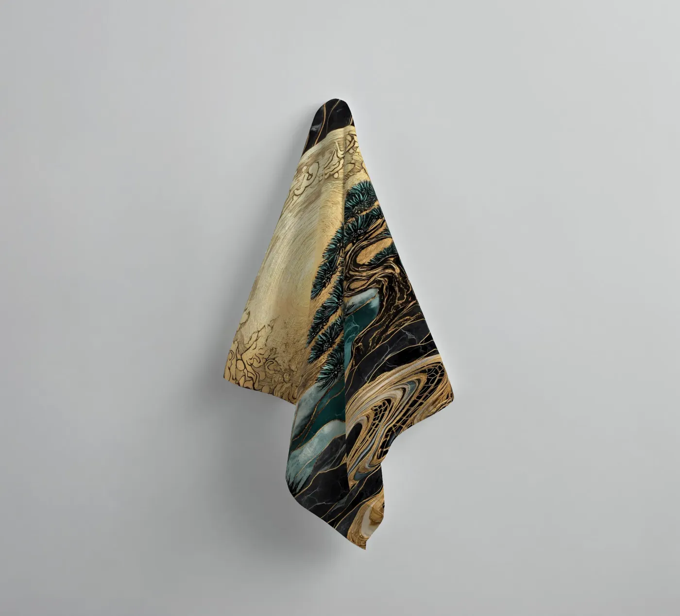 Harmonieboom badhanddoek van IamHomeStudio