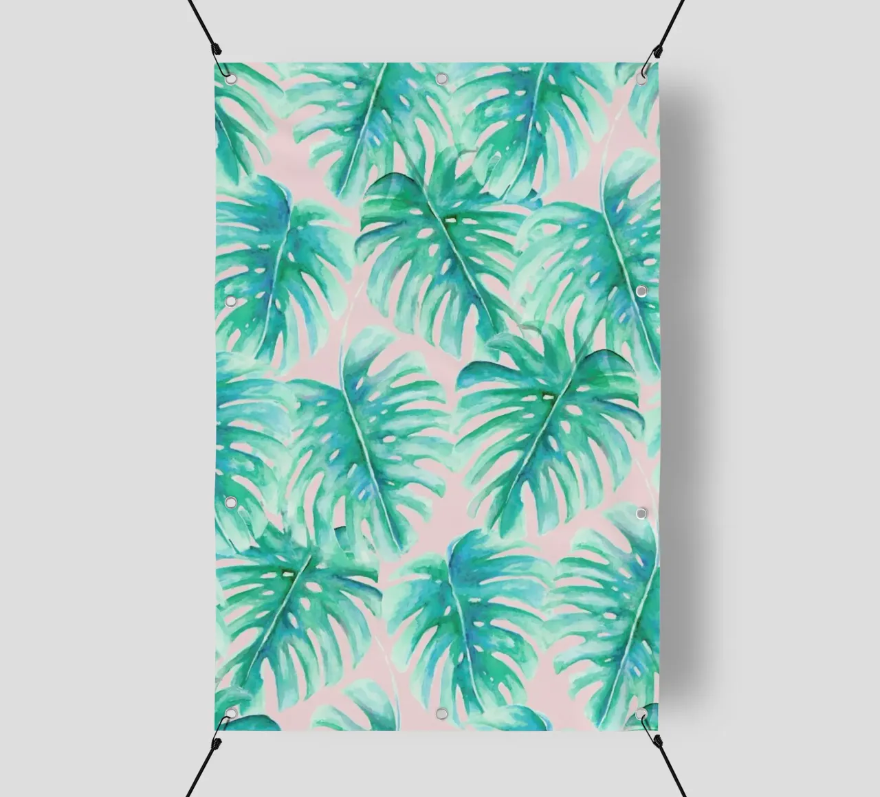 Paradise Palm Blush telo in pvc da Jacqueline Maldonado