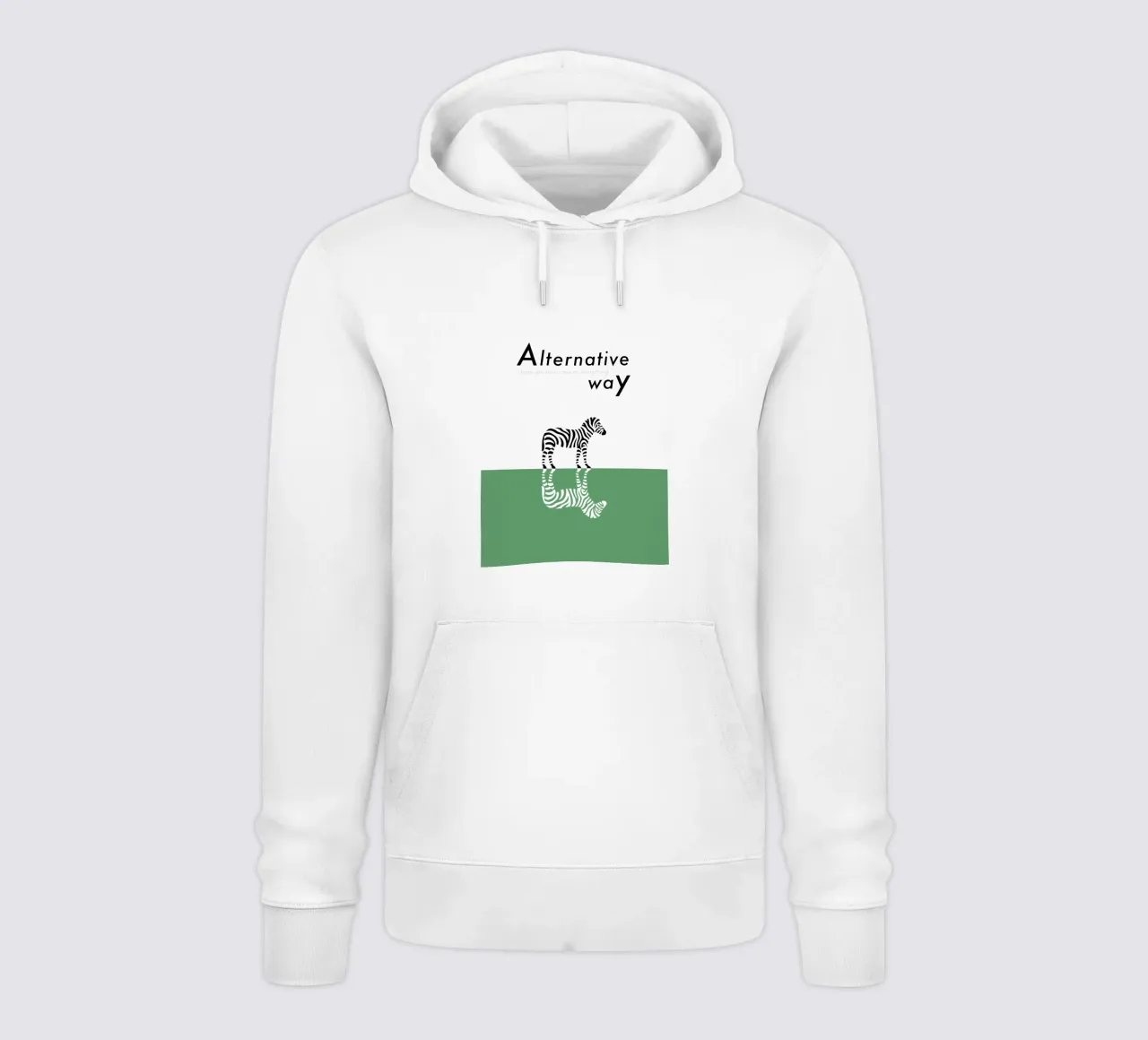 Alternative way felpa con cappuccio da natural neutral