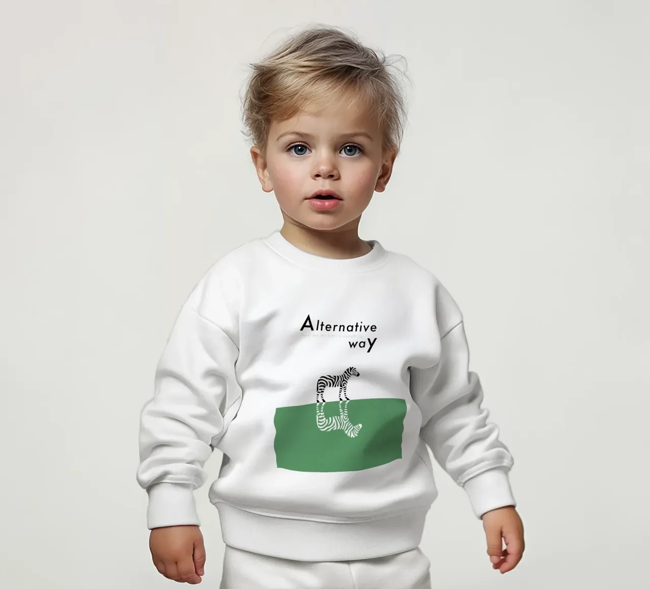 Alternative way sudadera de bebé de natural neutral