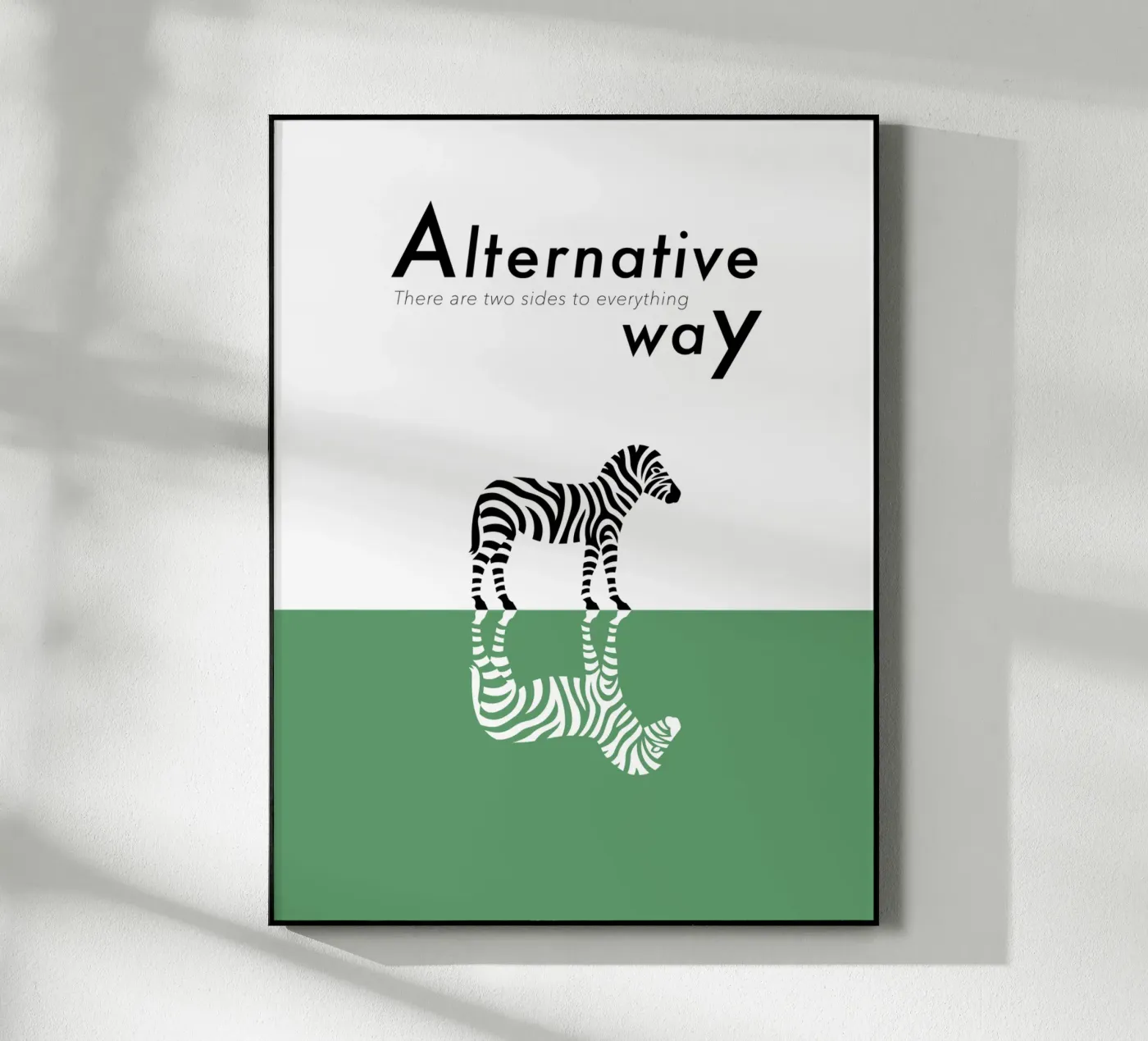 Alternative way acrylic glass by natural neutral