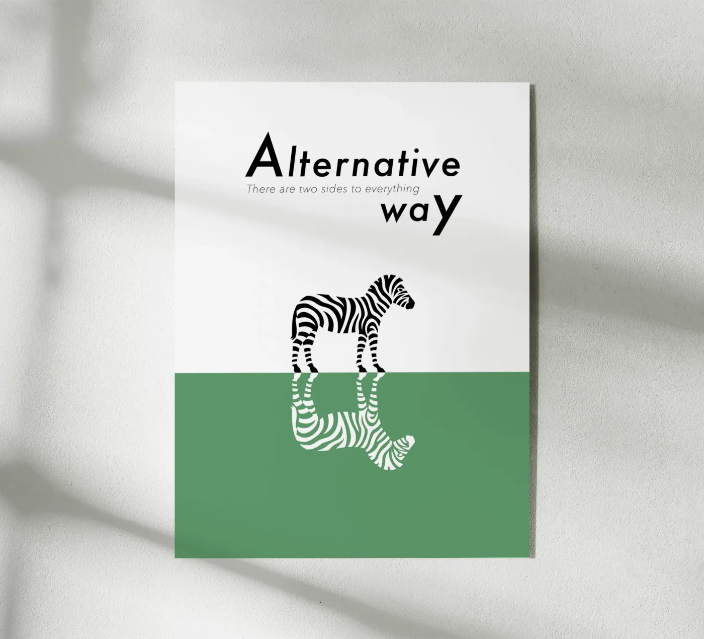 Alternative way acrylic glass by natural neutral