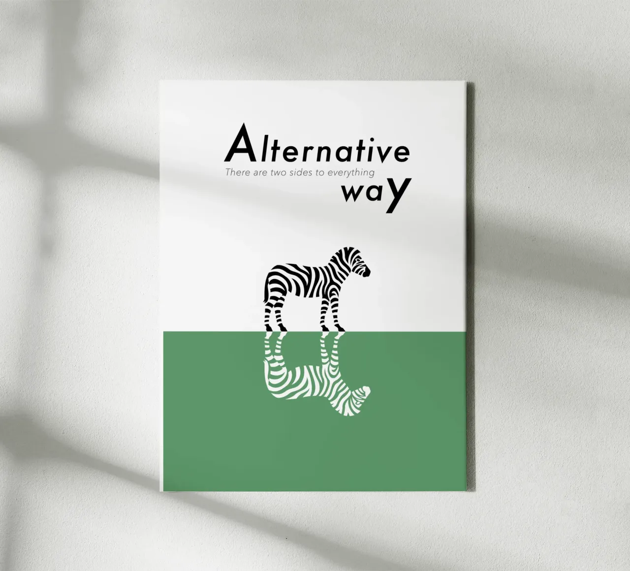 Alternative way canvas met Baklijst van natural neutral