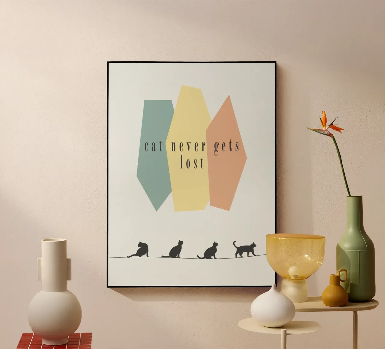 cat never gets lost plexiglass da natural neutral