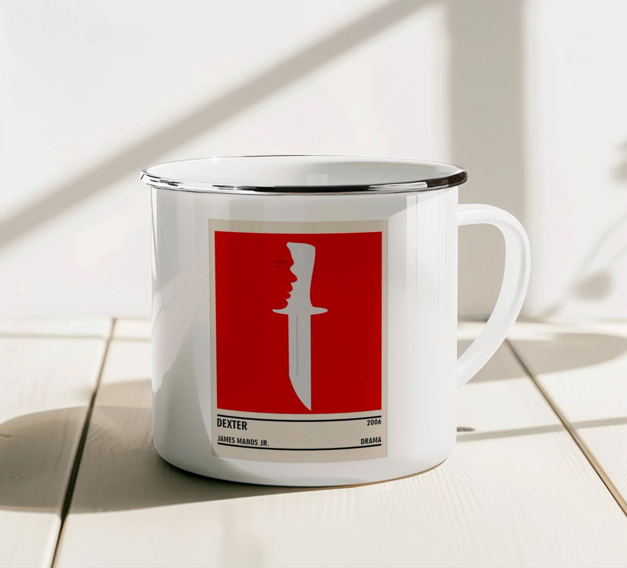 Dexter tazza in smalto da TheArtstudio