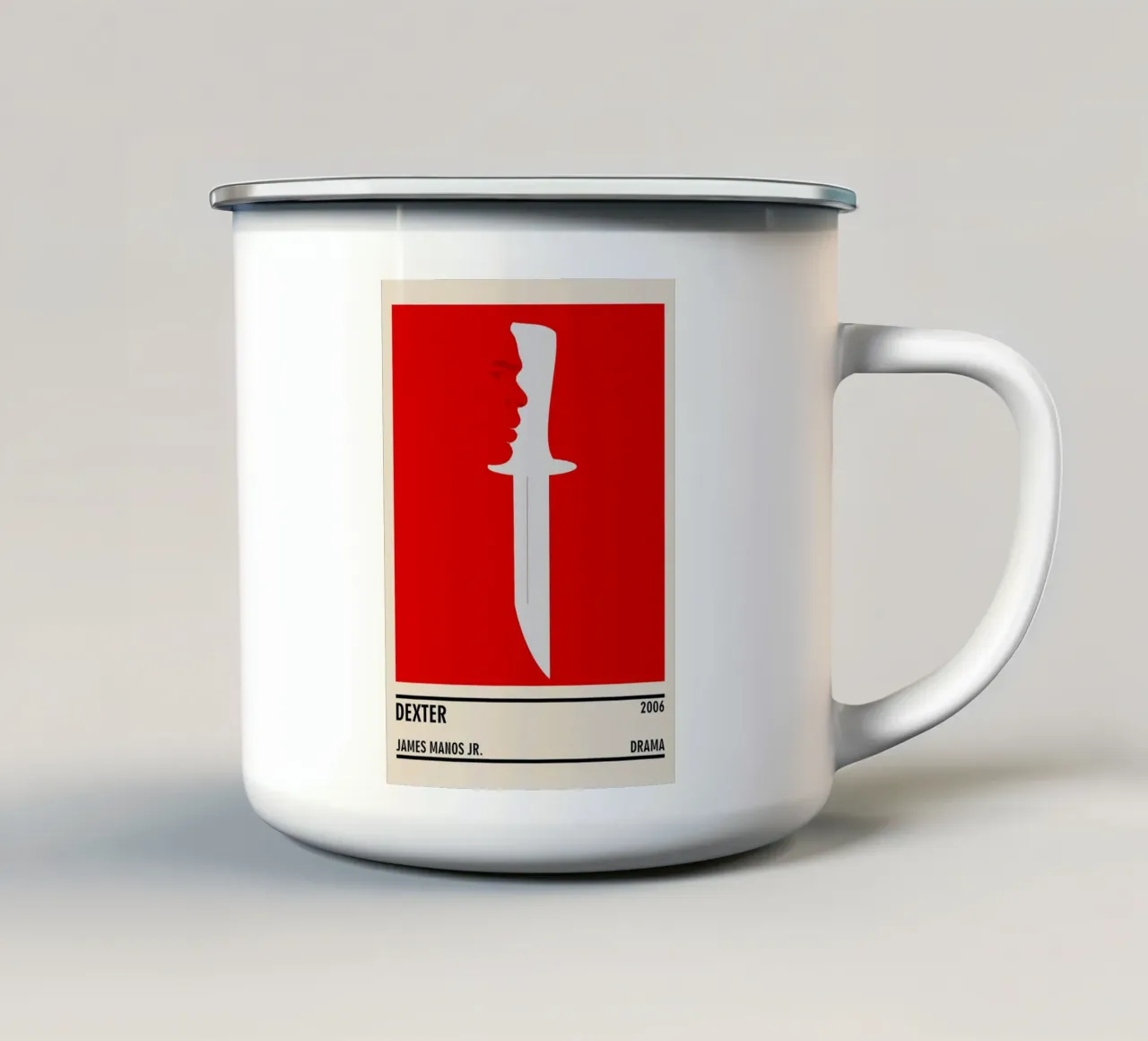 Dexter taza de esmalte de TheArtstudio