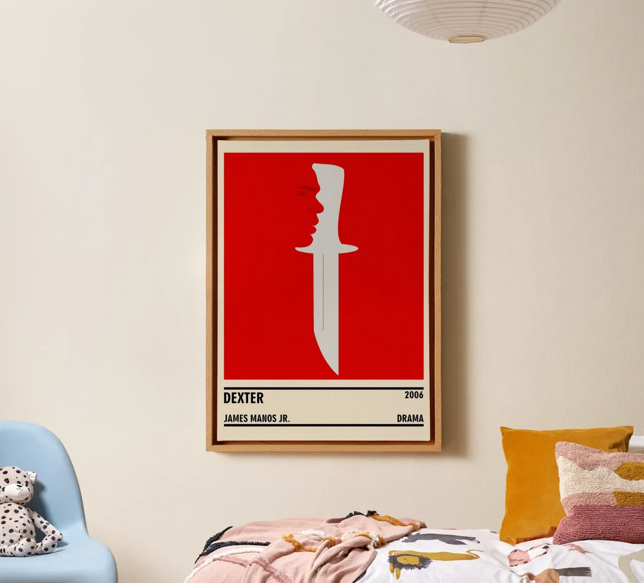 Dexter tela con Cornice a cassetta da TheArtstudio