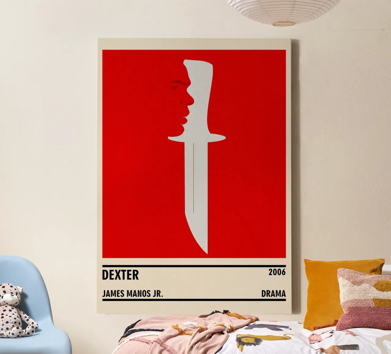 Dexter tela con Cornice a cassetta da TheArtstudio