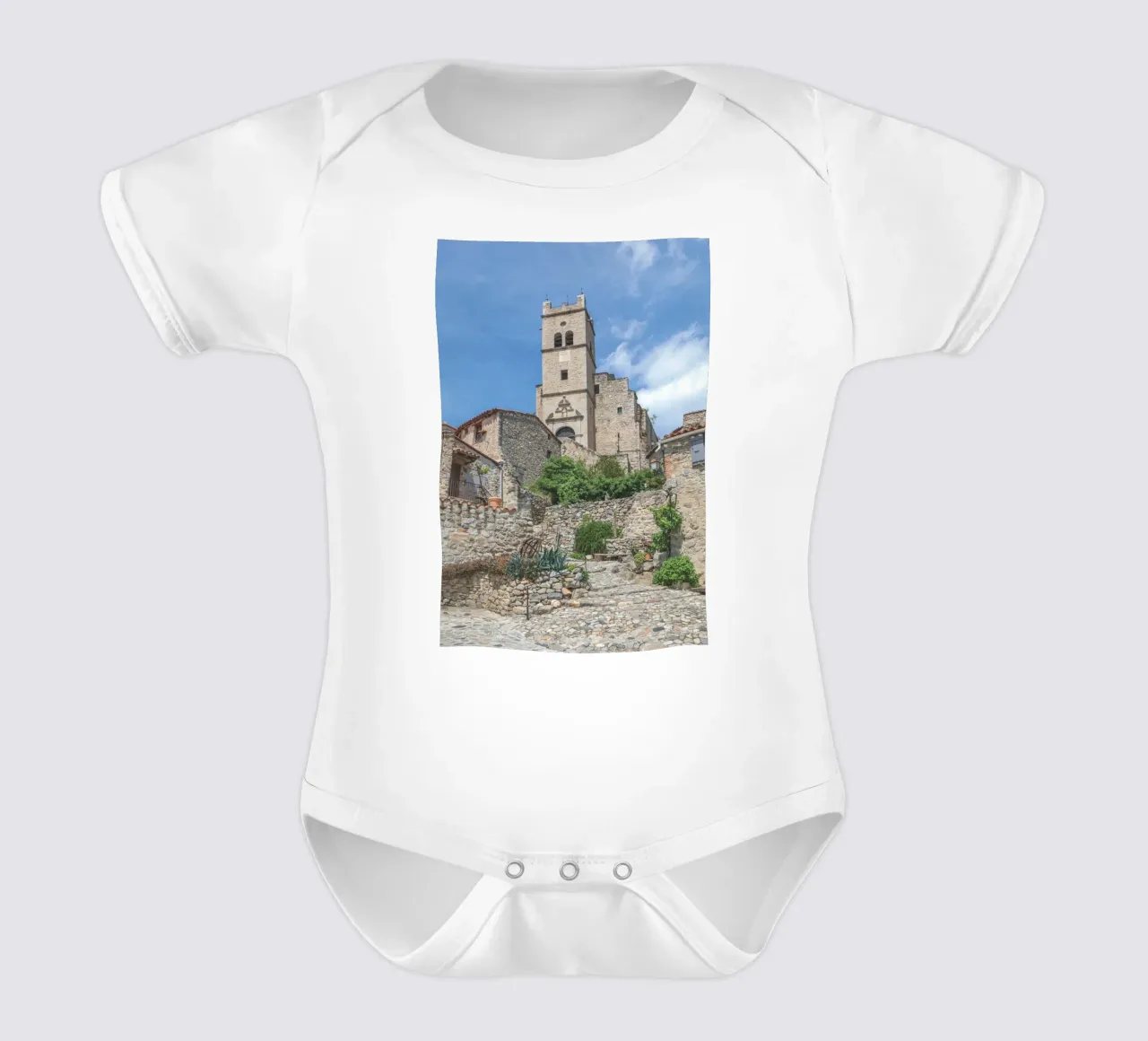 Eglise Saint-Vincent-d'En-Haut, Eus body neonato maniche corte da Dave Hare Photography