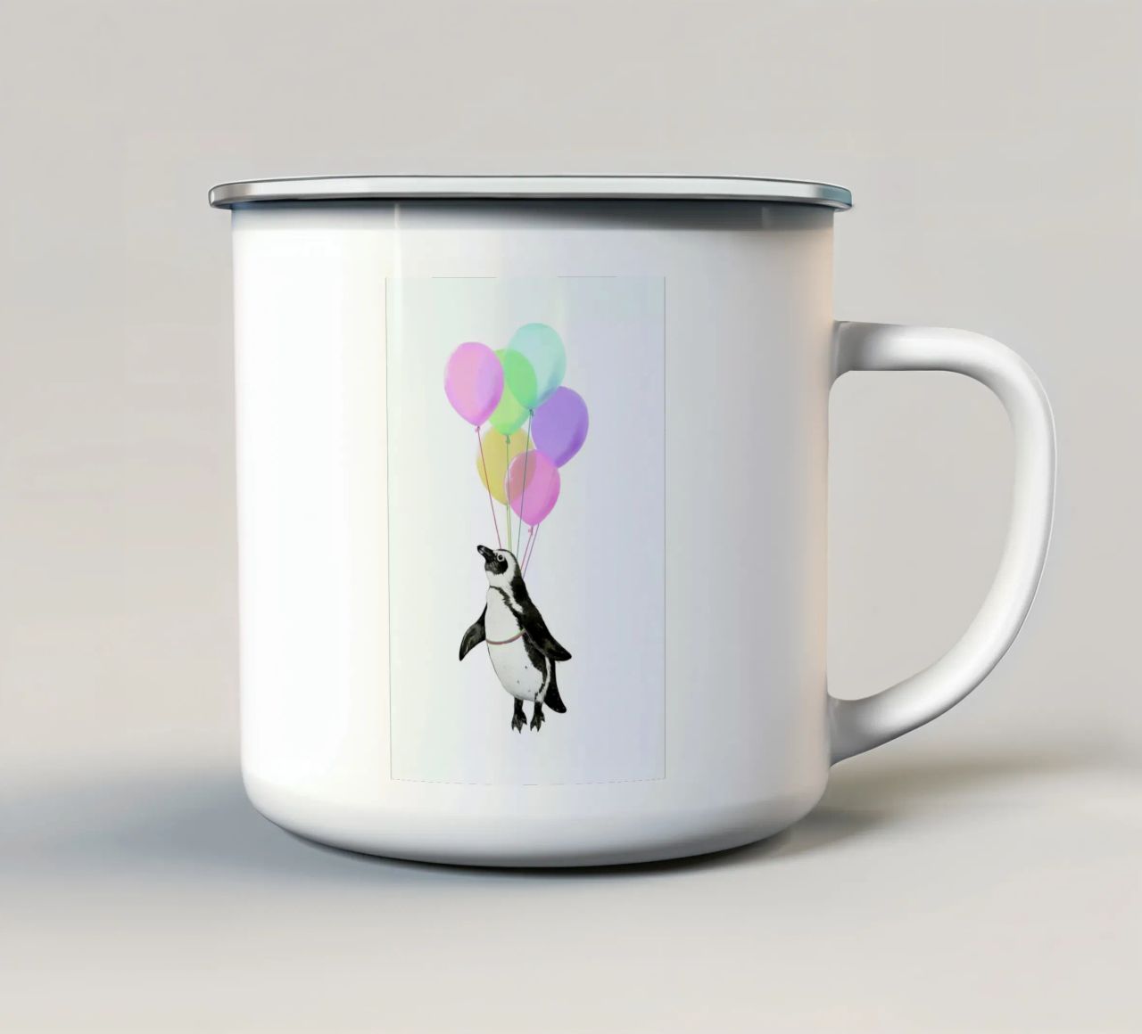 I Believe I Can Fly tazza in smalto da Laura Graves