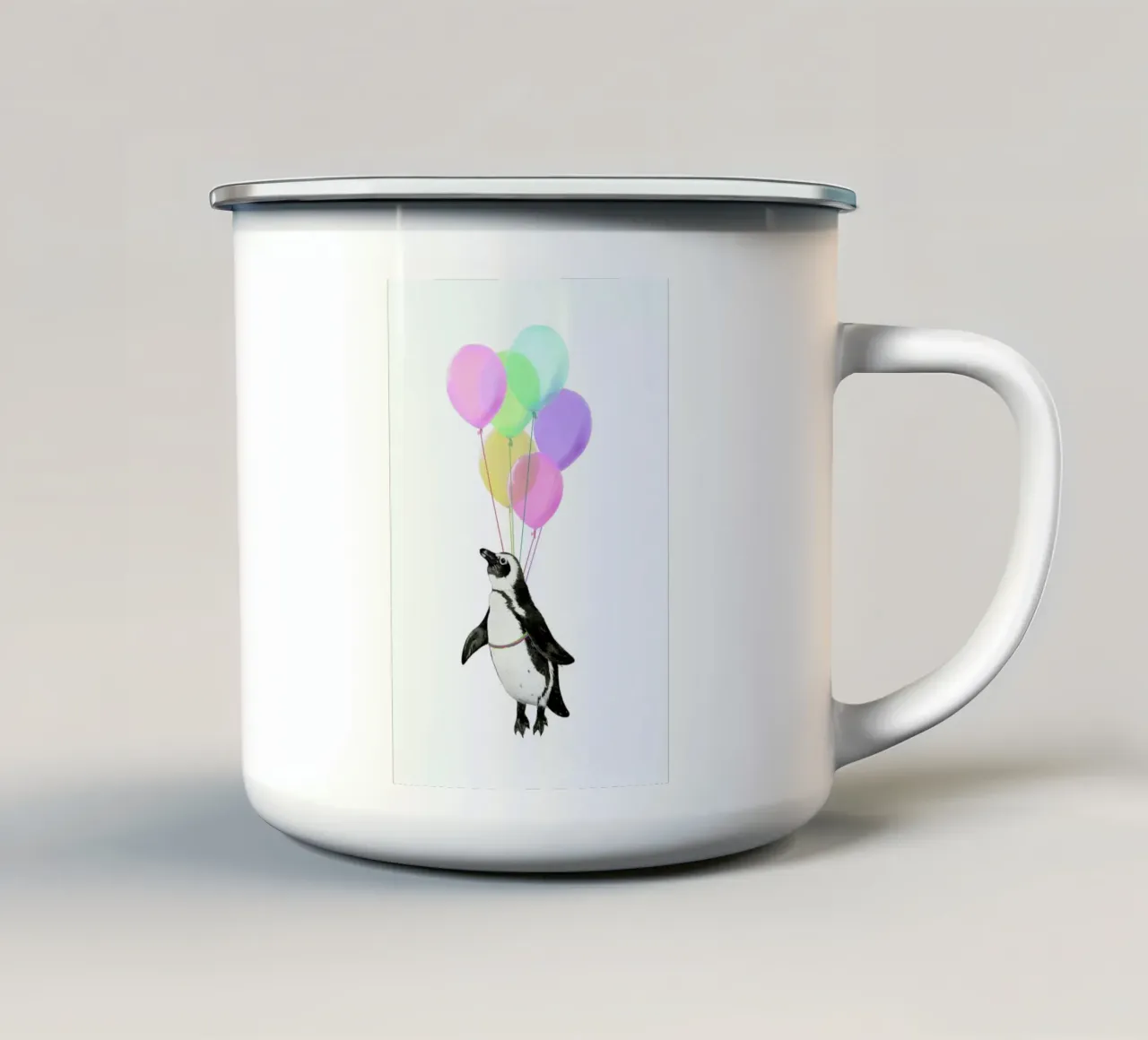 I Believe I Can Fly tazza in smalto da Laura Graves