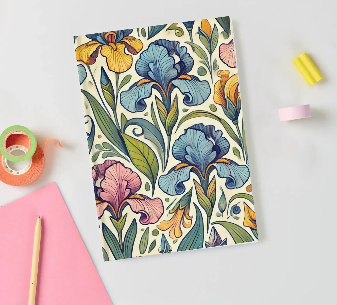 Irises Imagination notebook by Organic Aesthetics