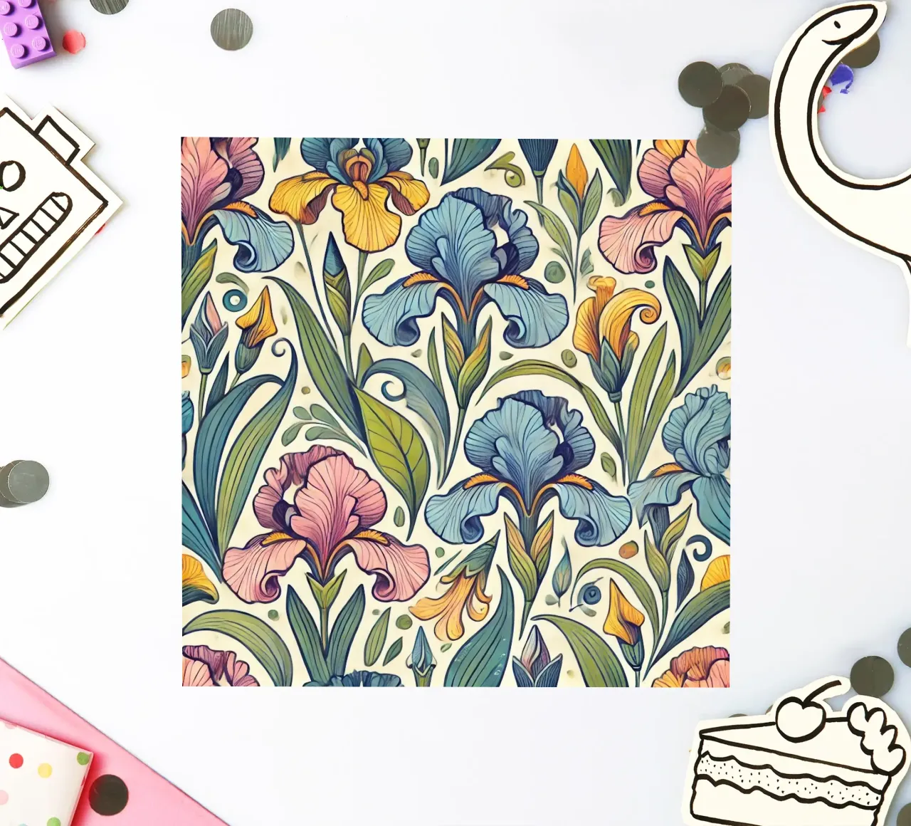 Irises Imagination sticker by Organic Aesthetics