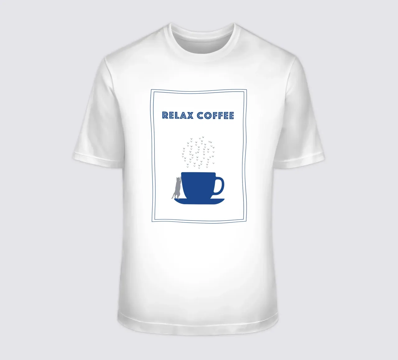 RELAX COFFEE CAT t-shirt by natural neutral
