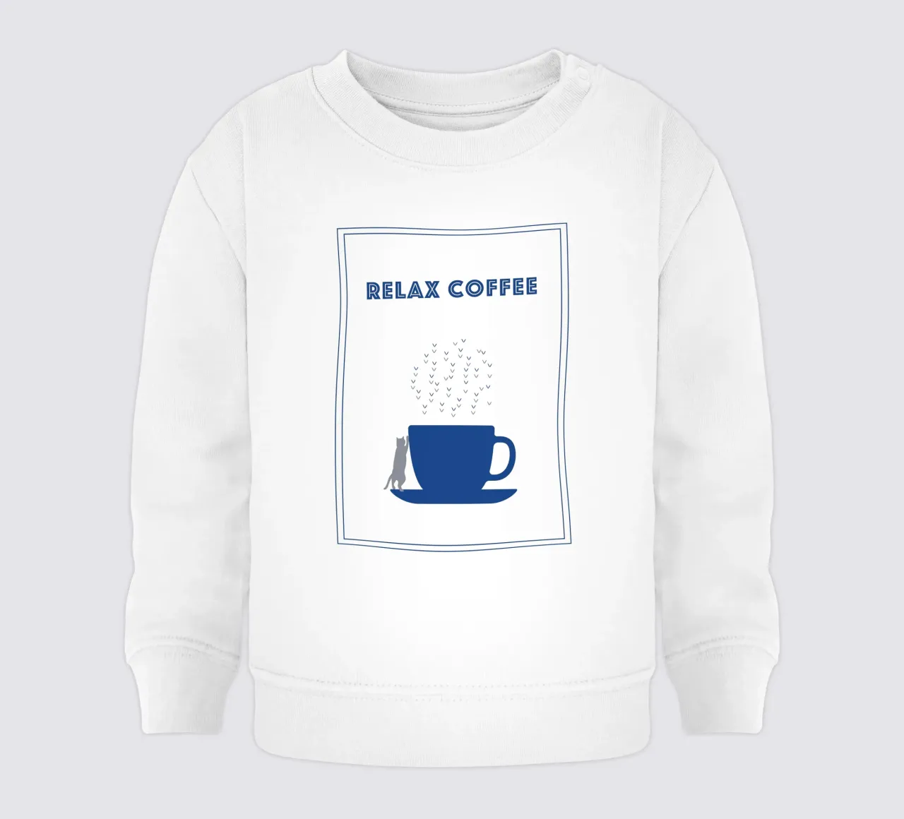RELAX COFFEE CAT felpa neonato da natural neutral