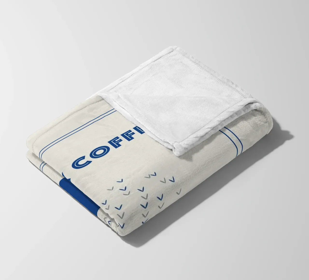 RELAX COFFEE CAT fleece blanket by natural neutral