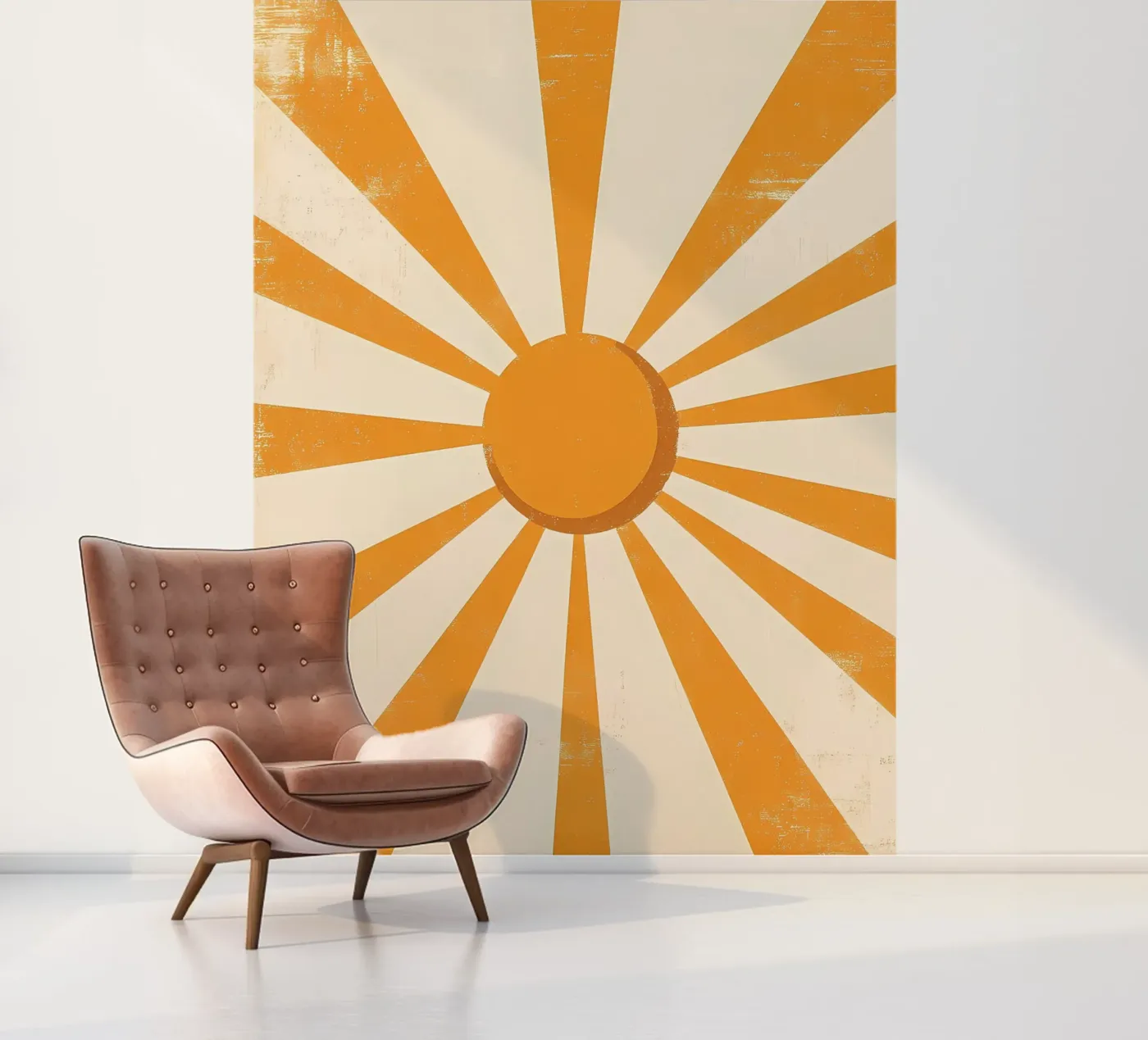 Boho zon fotobehang van IamHomeStudio