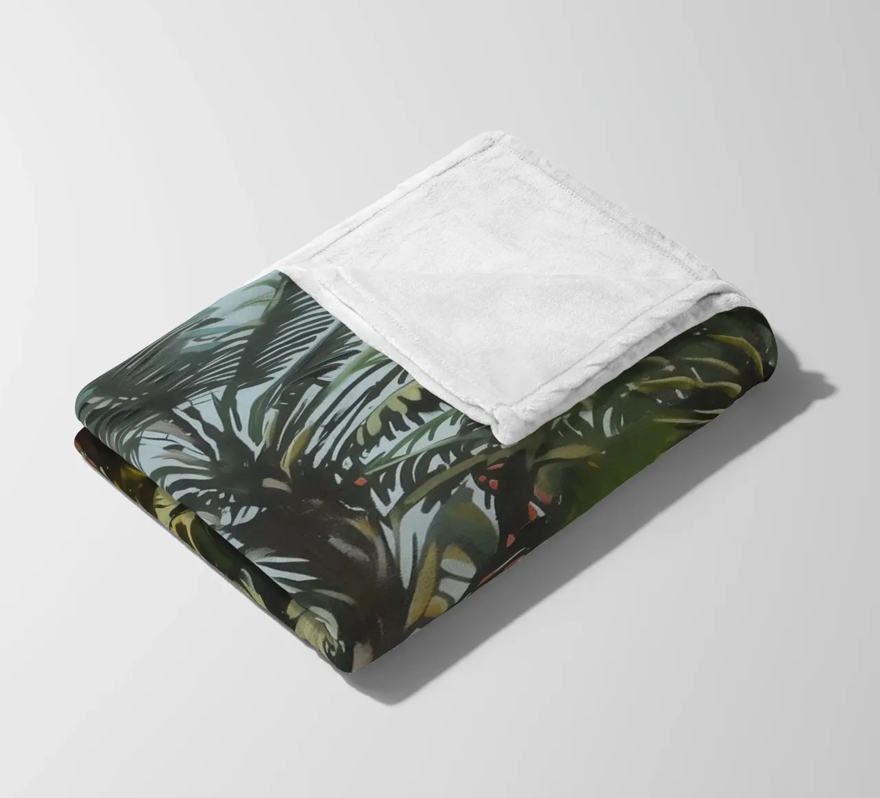 Fantasie floreali di Palmen coperta in pile da Carinaprint