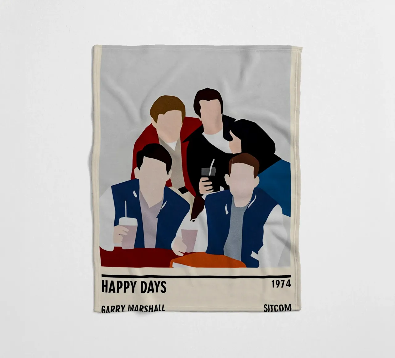Happy Days coperta in pile da TheArtstudio