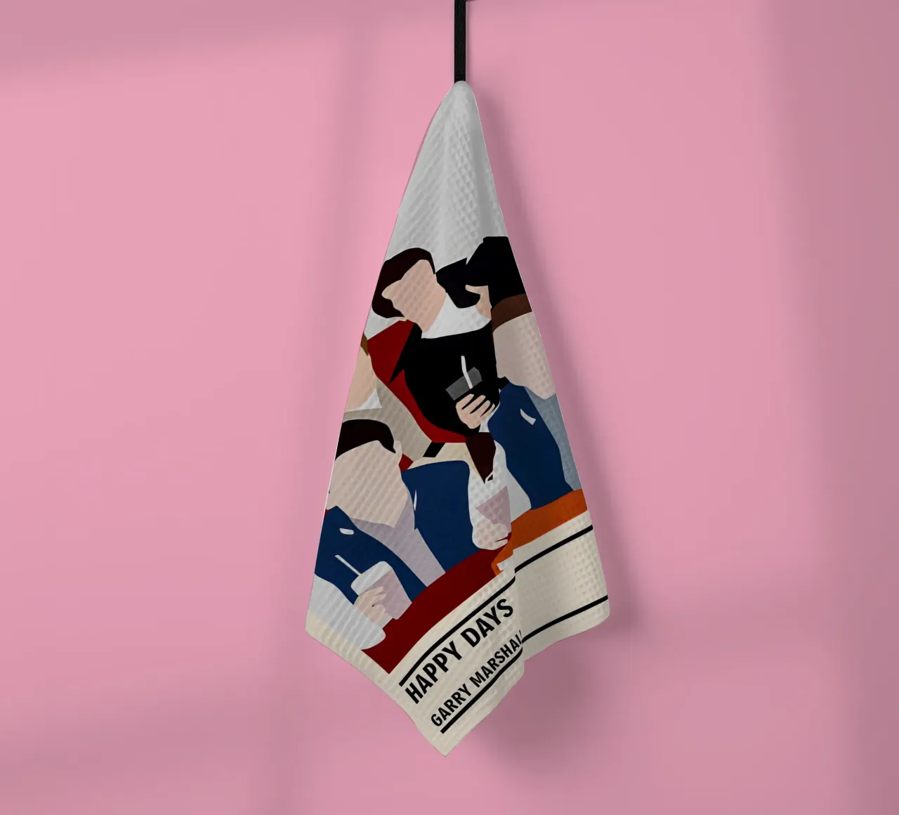 Happy Days tea towel by TheArtstudio