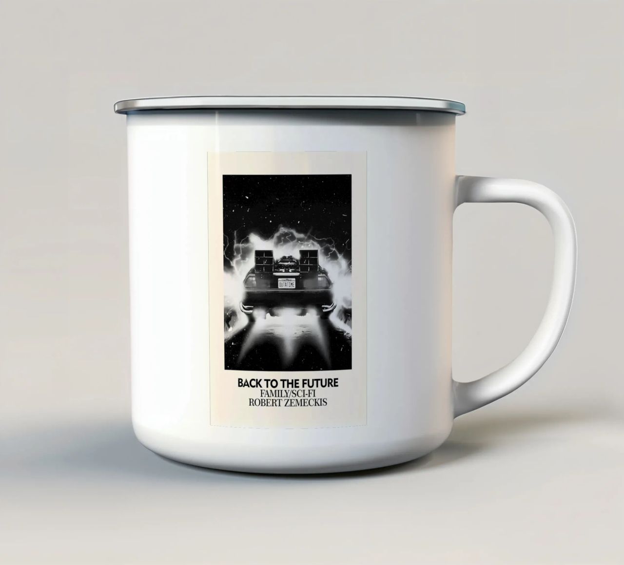 Back To The Future tazza in smalto da FreeArtStudio