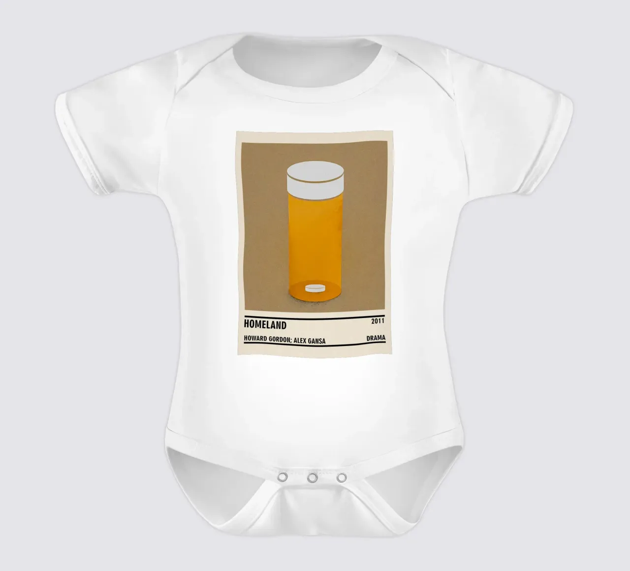 Homeland body neonato maniche corte da TheArtstudio