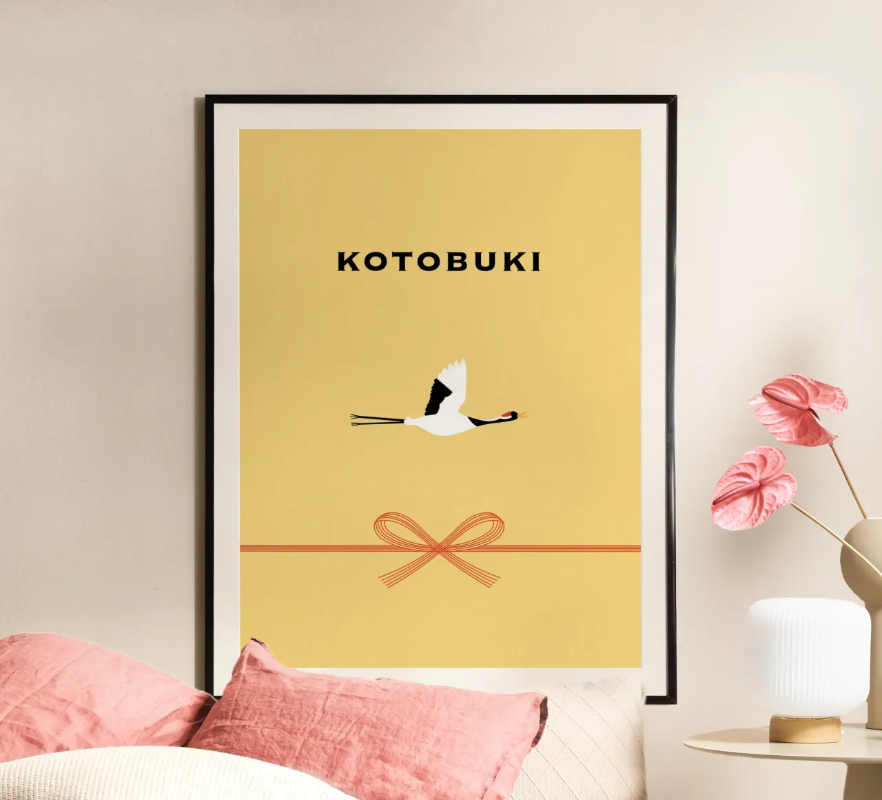 KOTOBUKI - JAPAN poster con telaio in alluminio da natural neutral