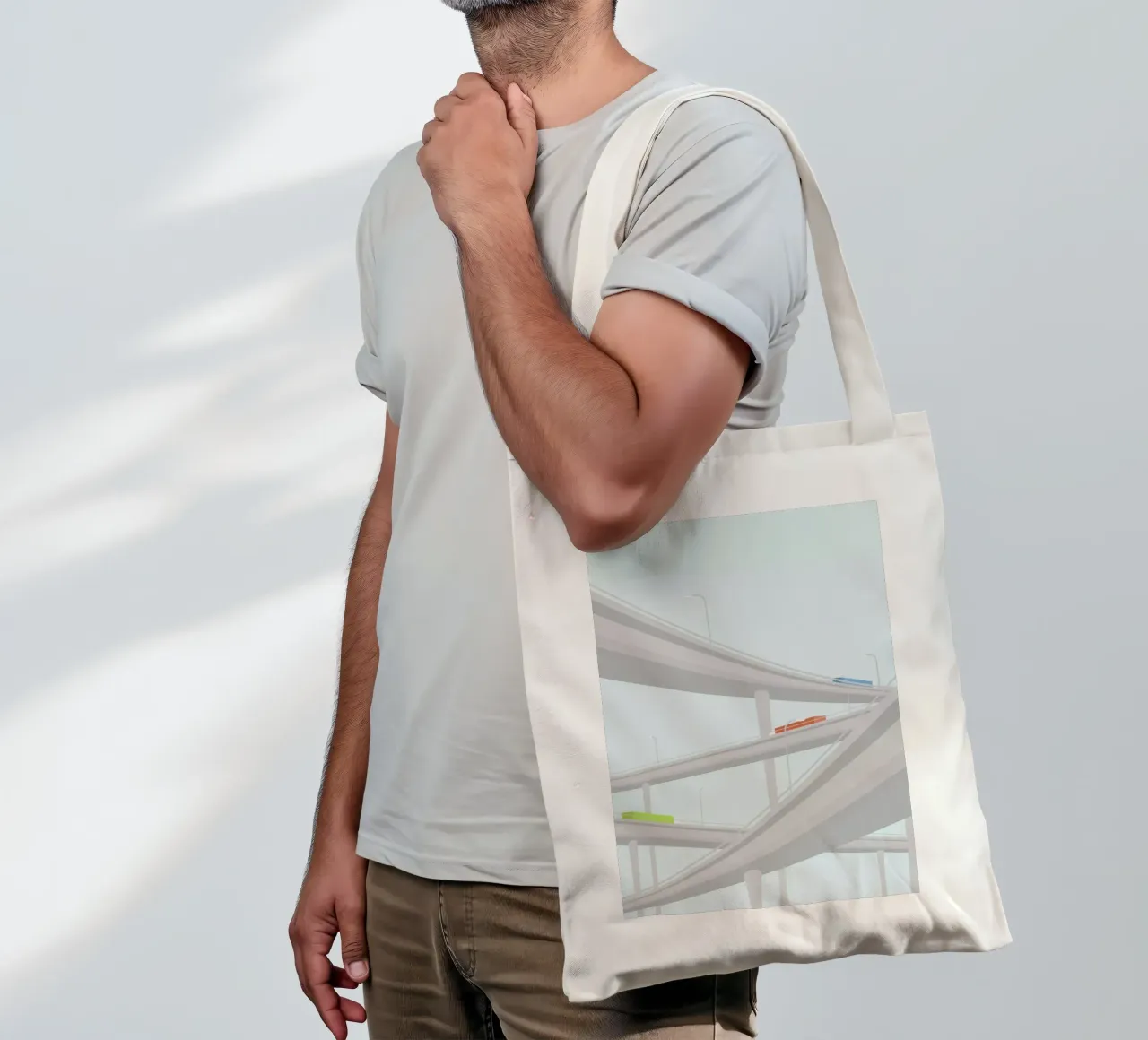 Motorvejskryds tote bag by Swen Swensøn