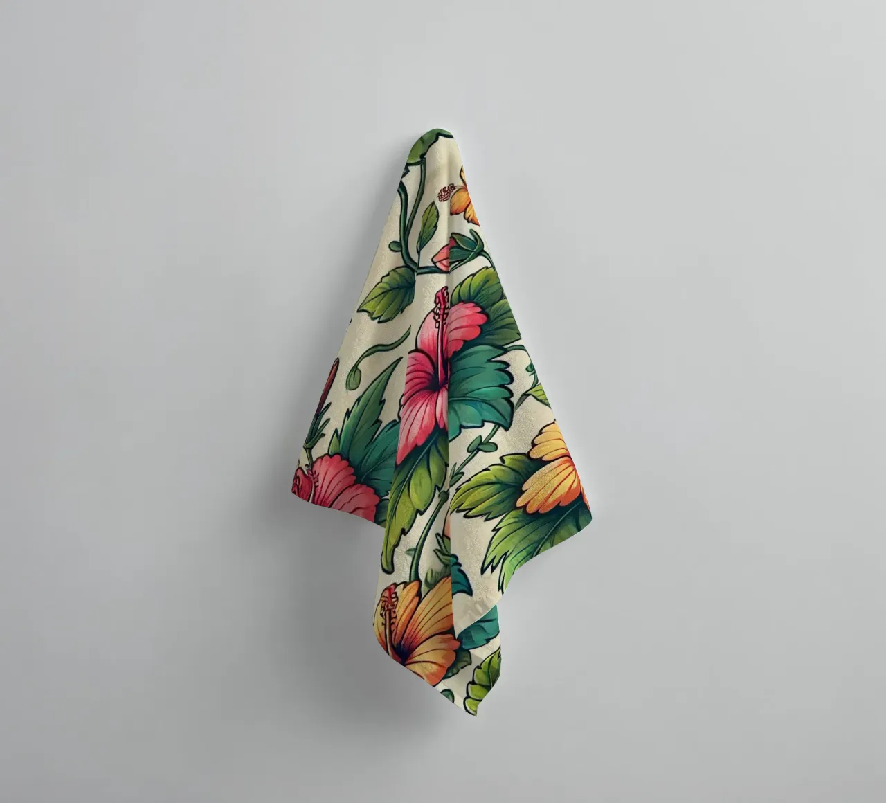Hibiscus Harmony towel by Organic Aesthetics