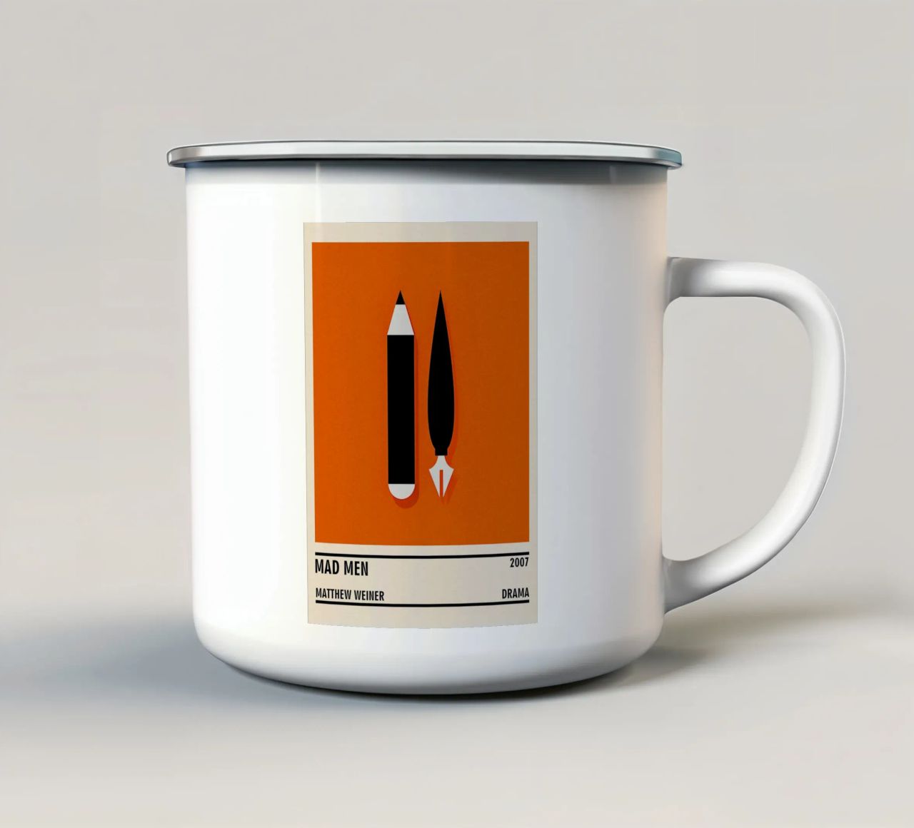 Mad Men tazza in smalto da TheArtstudio