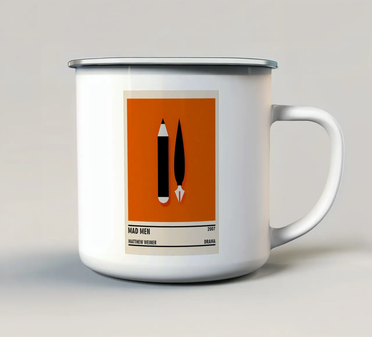 Mad Men enamel mug by TheArtstudio