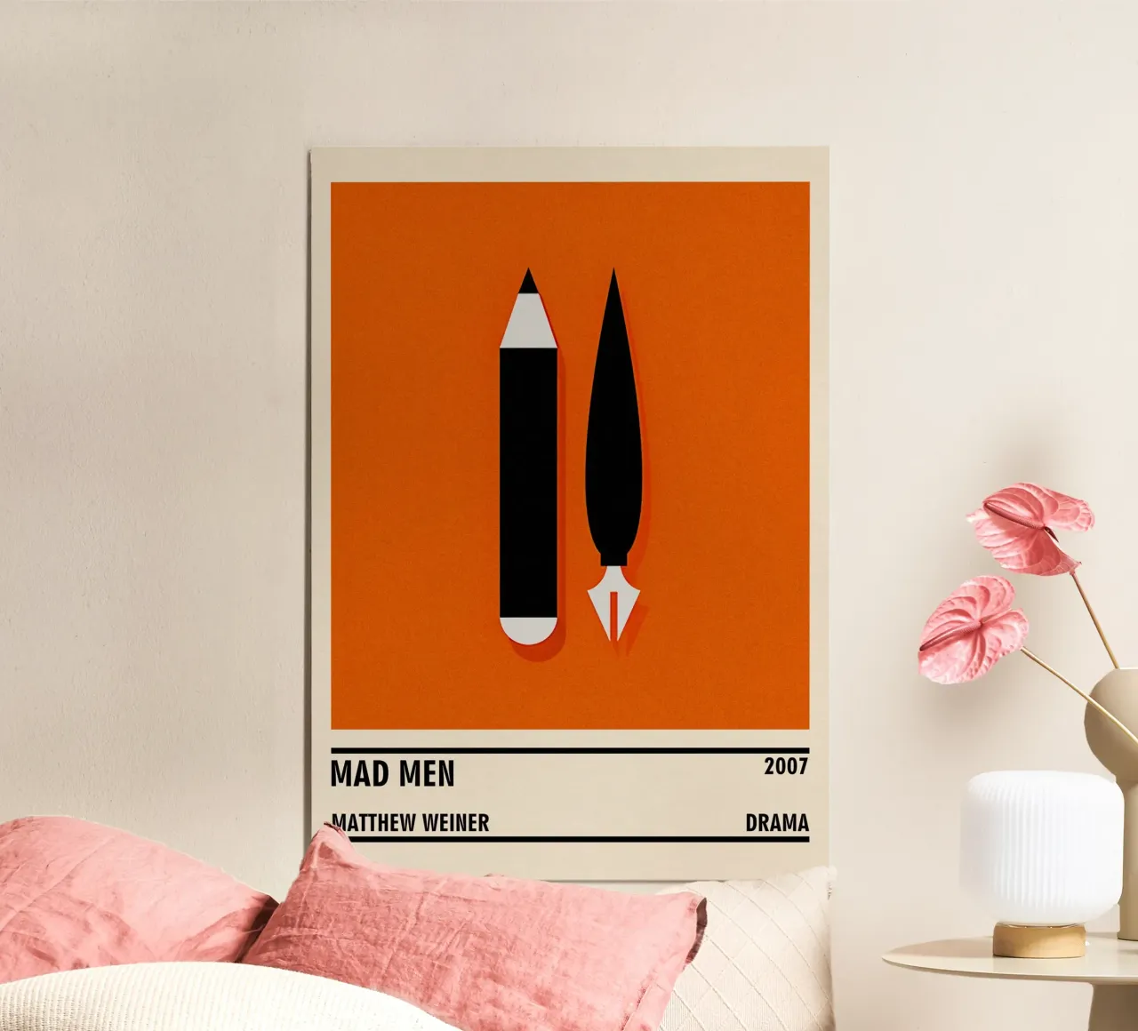 Mad Men poster con telaio in legno da TheArtstudio