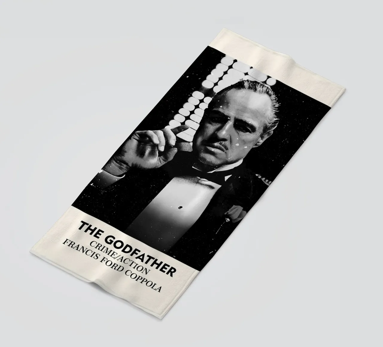 The Godfather beach towel by FreeArtStudio