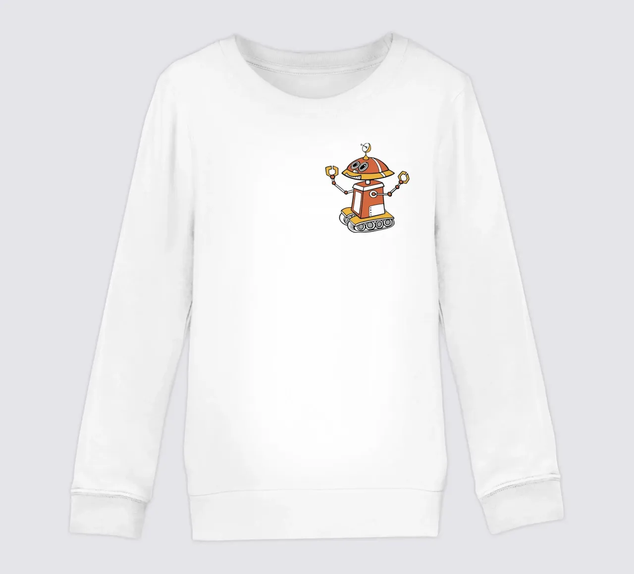 Logo RobotCity: Robot futuristico a cartoni animati felpa bambino da ComfyCouture