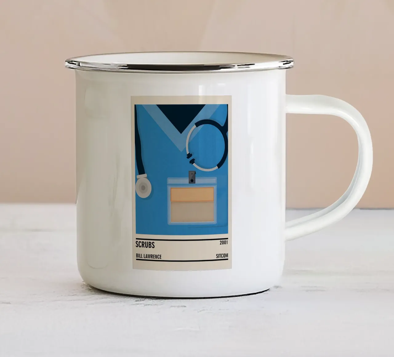 Scrubs tazza in smalto da TheArtstudio