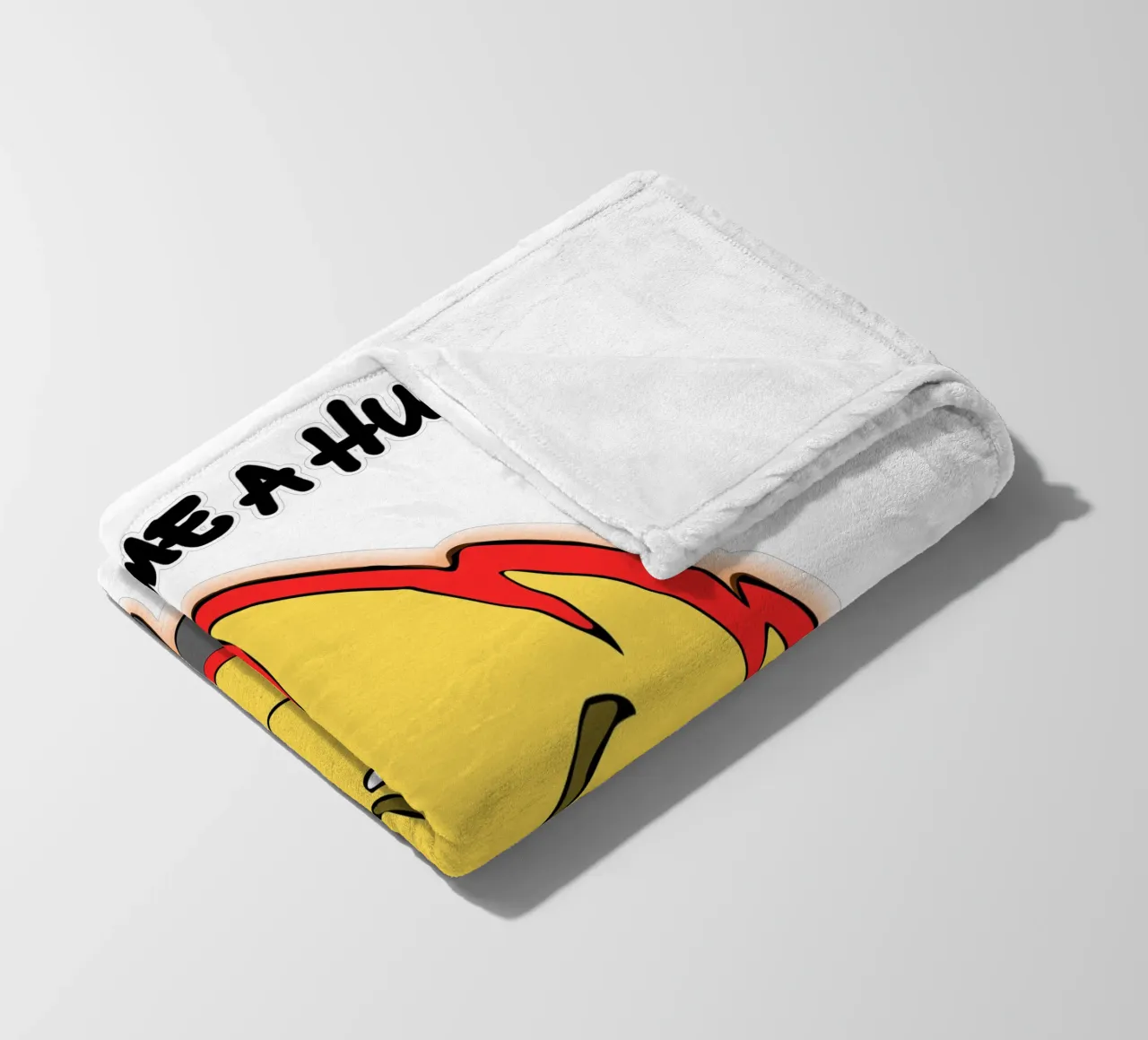 Cartone animato divertente Fuoco abbracciami coperta in pile da sillyindustries